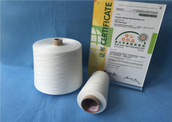 Bianco crudo 12/3 filato del poliestere di 100 PCT per il filato cucirino 1.33D× 38mm